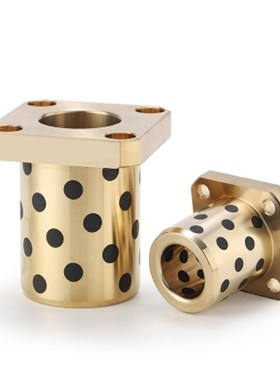 OLBK-D6-D8-D10-D12-L15-L20-L25-L30 铜合S金型无油衬套-方法兰