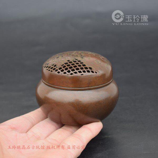 紫铜熏香炉手炉铜香炉茶道香炉古玩铜器铜炉摆件仿古琴炉圆炉仿古