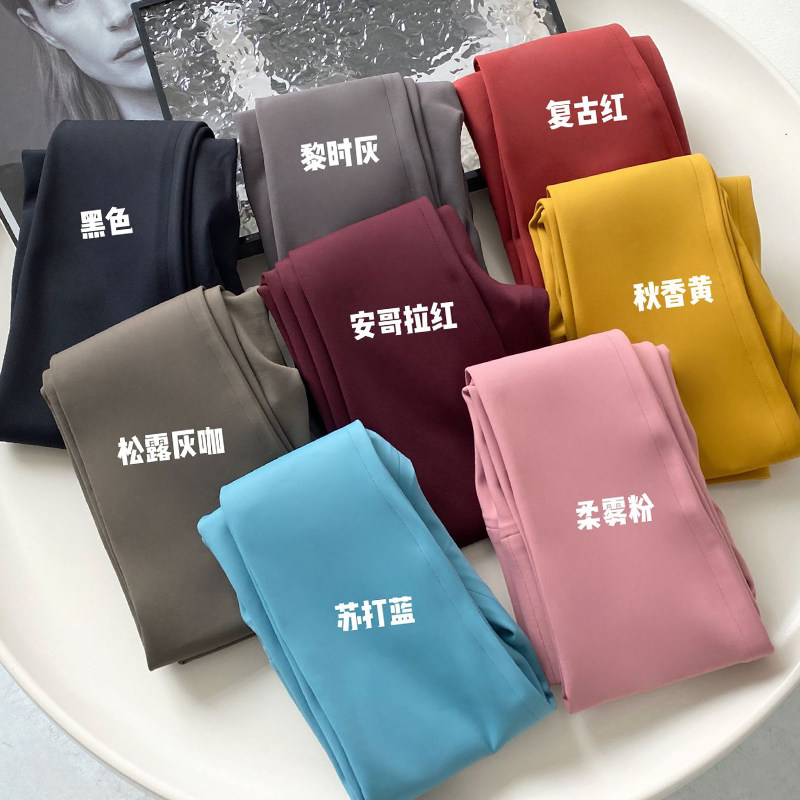 安可拉红色打底鲨鱼裤女秋冬加绒2025新款瘦腿高腰提臀外穿瑜伽裤