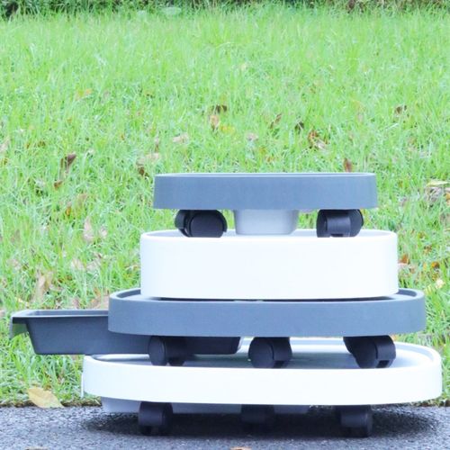 加厚万向轮花盆托盘可移动塑料接水滚轮底盘带抽屉可Y排水方形底