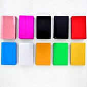 10张激光打标多色光纤片机铝材料名片测试试0金属铝名片雕刻调