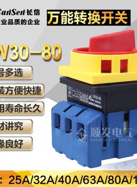 温州长江/长信】负载断路开关/转换开关LW30-80A 300010电源开关