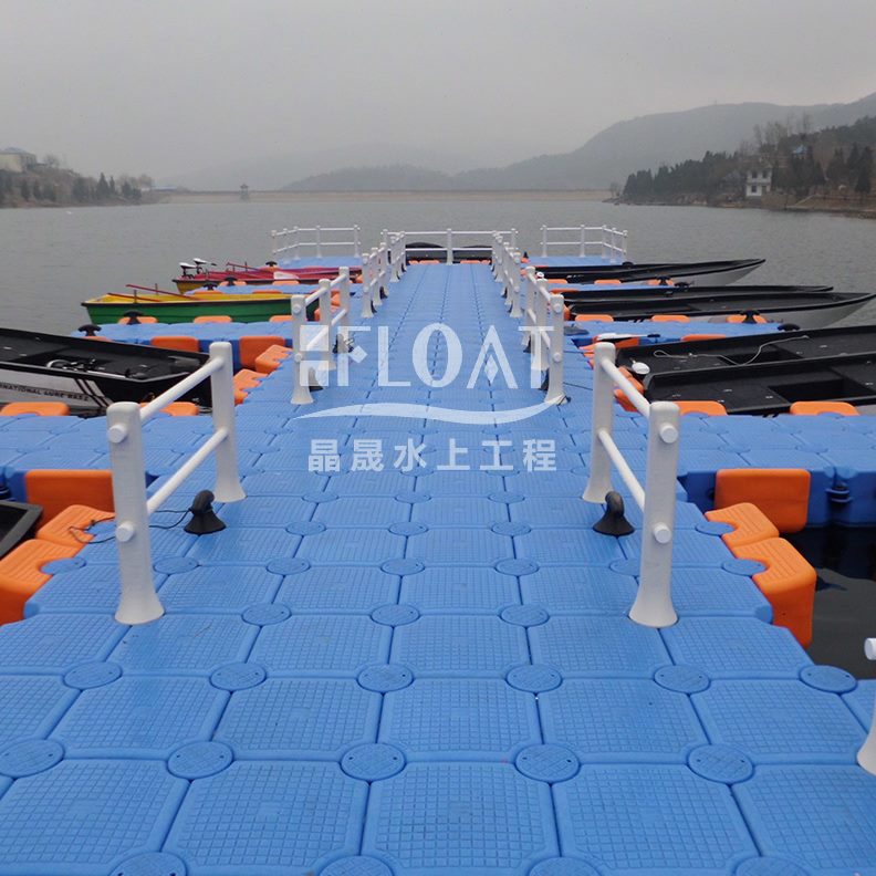 动平台水头浮游艇平台浮钓鱼头码筒码栏杆护栏浮筒动浮上加厚塑料