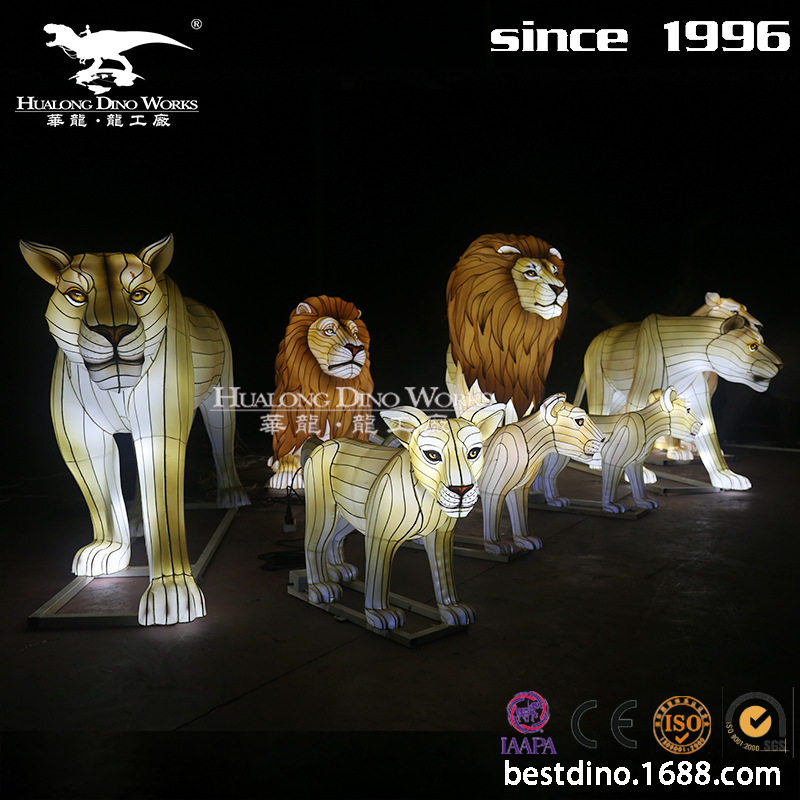 仿真动物彩灯花灯 景区不夜城节日氛围灯会夜游项目 自贡源头工厂