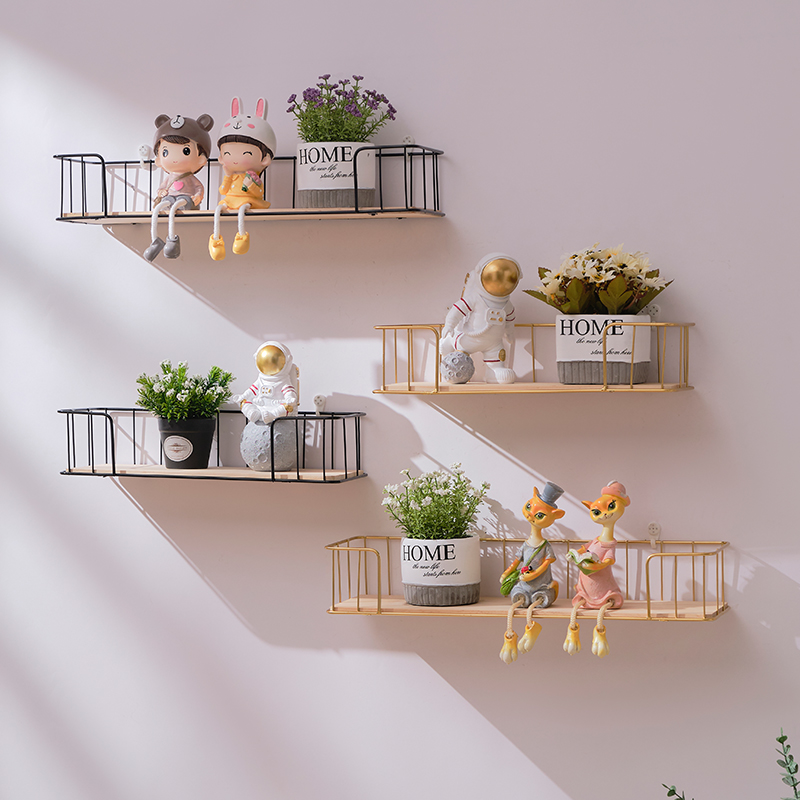 创意家居墙上装饰置物架餐厅墙面挂D饰客厅墙壁挂架卧室床头收纳