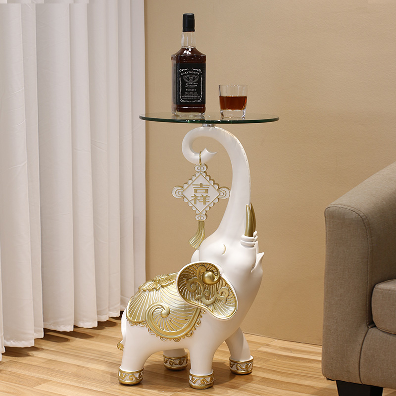 落地大象角几沙发旁边电视柜两边大型装饰摆件P乔迁礼物大气装饰