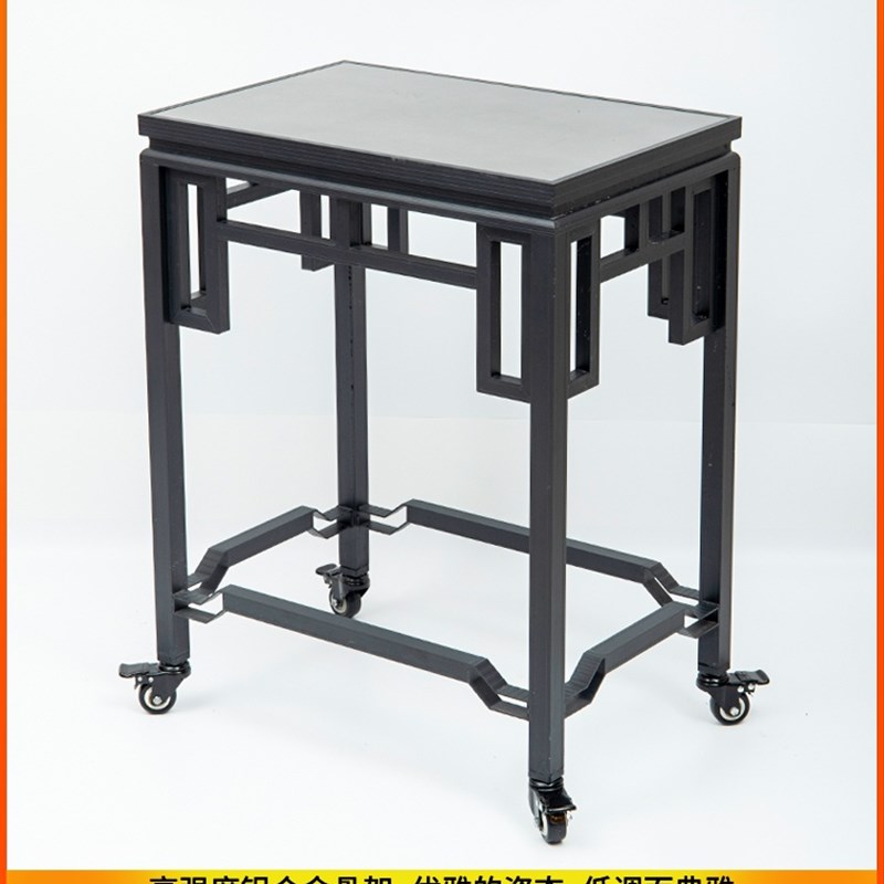 铝材花架鱼缸f架桌子茶几边几盆景架摆件桌工艺品奇石茶桌中式沙