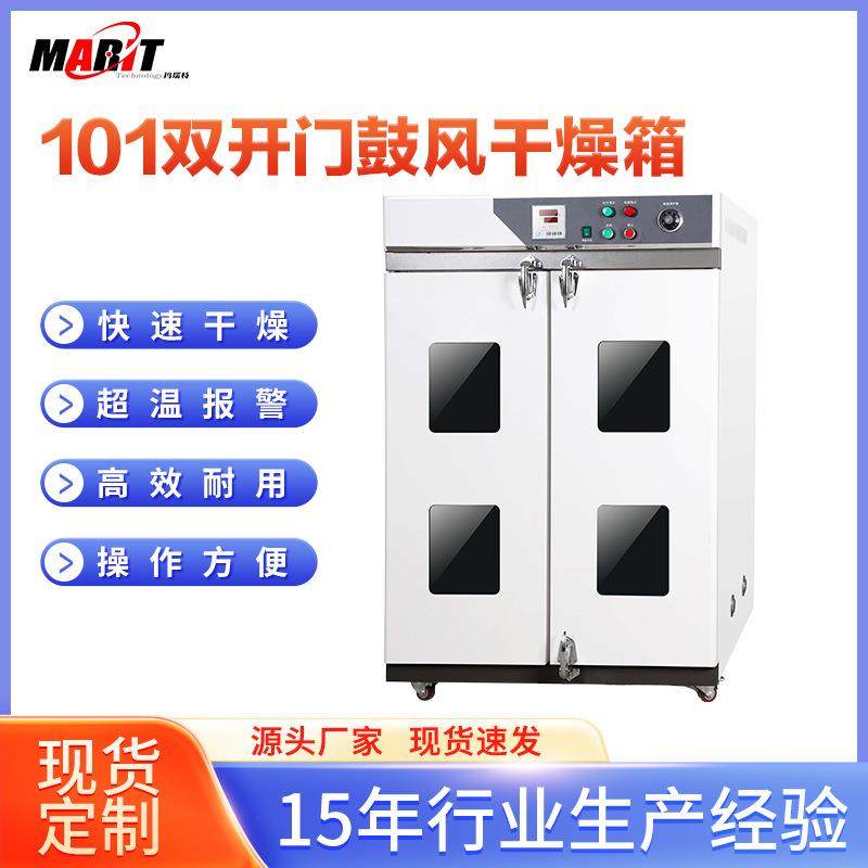 立式双开门工业电热鼓风干燥箱大容量高温热处理实验室用烘干设备