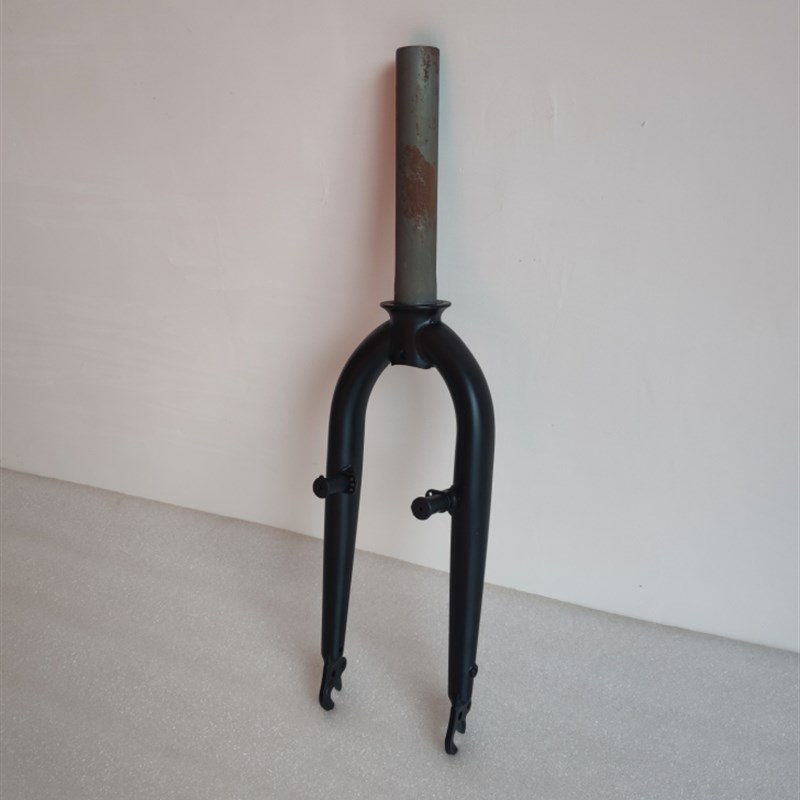 吉安特20寸自行车铬钼钢前w叉 折叠车无牙直管前叉无避震V刹硬叉