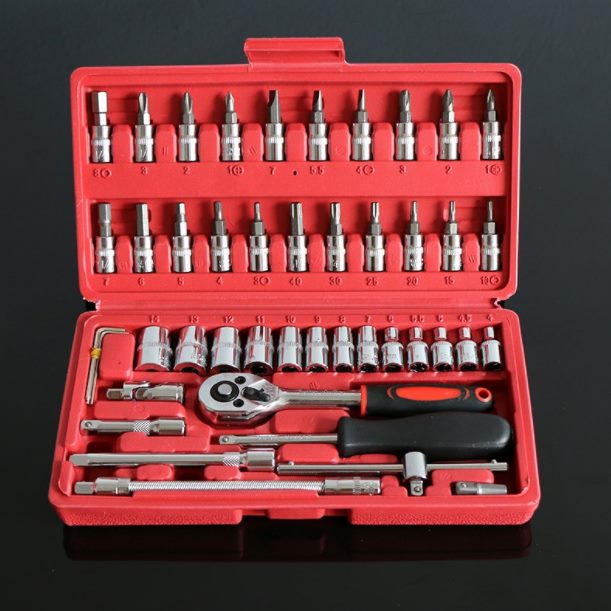 装件套筒套装463件套汽车工具工具包维修五金组合5邮汽修棘轮扳手