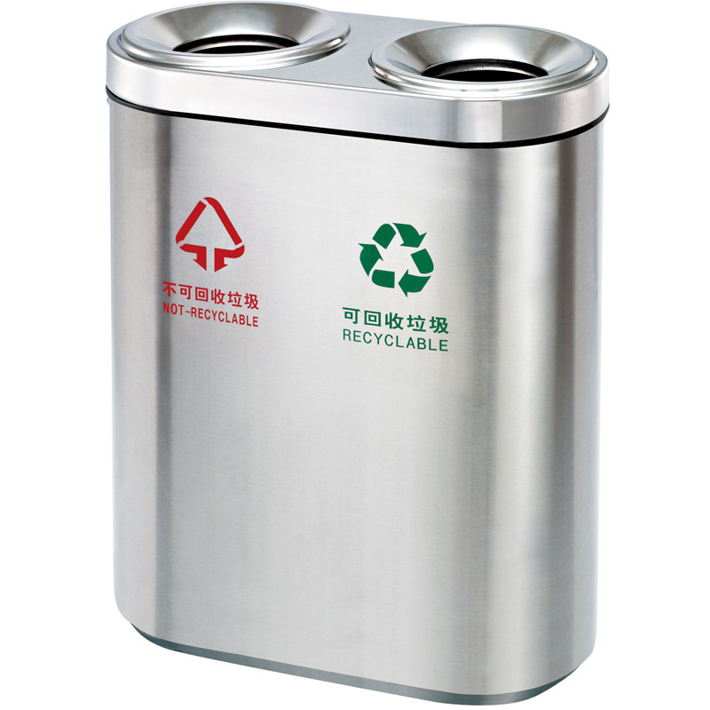 南方不锈钢分类地铁垃圾桶商场医院环保户外果皮垃圾箱室内桶包邮