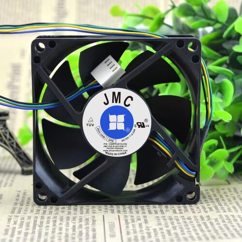 花标JMC 8025-12HB 12V 0.23A 8CM 8025 四线PWM温控风扇 CPU风扇