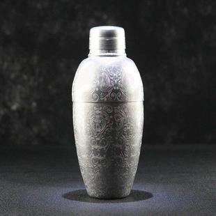 酒术不锈钢日式BIRDY调酒壶英式磨砂摇酒壶三段式鸡尾酒雪克壶