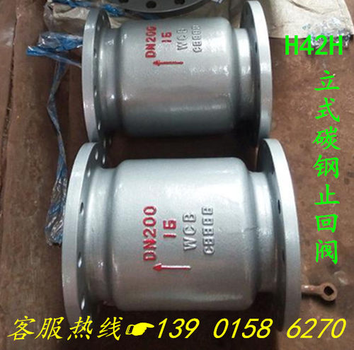 H42H-16C铸钢立式法兰止回阀DN15 20 25 32 40 50 65 80 100