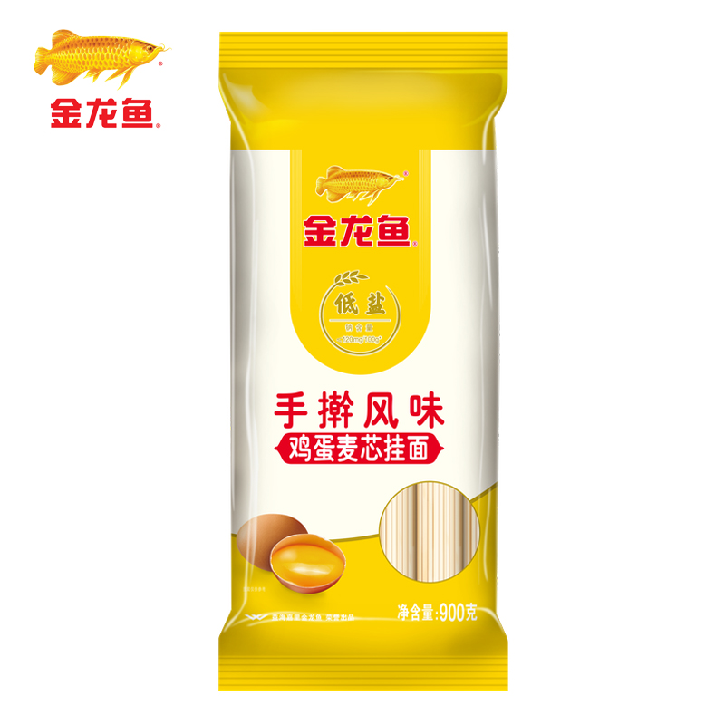 金龙鱼手擀风味鸡蛋挂面900g
