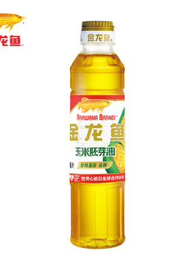 金龙鱼玉米胚芽油400ml/瓶非转基因家用炒菜烹饪食用油物理压榨