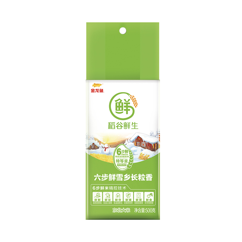 金龙鱼稻谷鲜生长粒香米500g