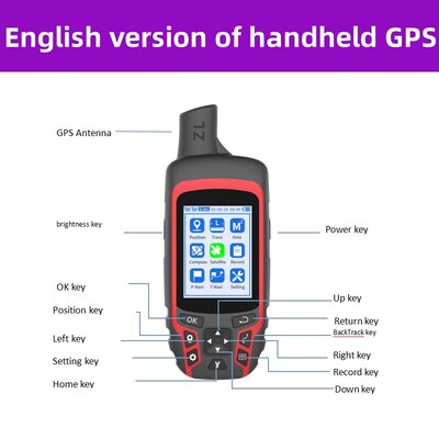 English version of handheld GPS手持GPS定位导航测量仪英文版