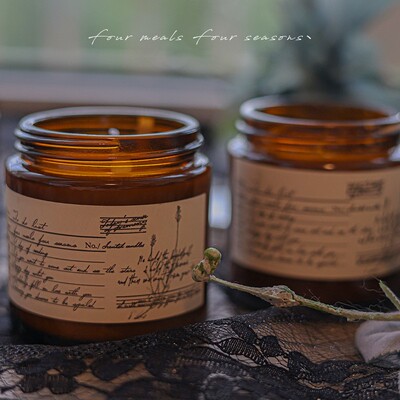 《围炉夜话》纯大豆蜡低温香薰蜡烛fourmealsfourseasons卧室香氛