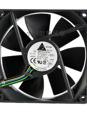 原装台达 AUB0912VH 12V 0.6A 9CM 9025 风扇 4线带测速温控PWM