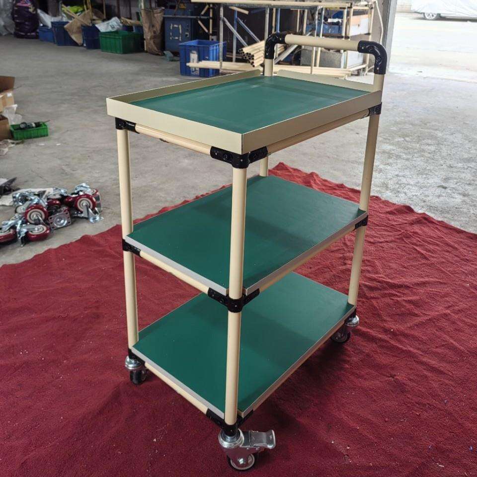 防静电周转物料车间工具车移动分拣推车精益带轮手推车工作台多层