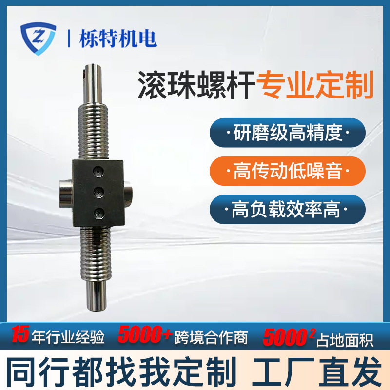 微型滚珠丝杆机床零件模组丝杆高精密级滚珠丝杆加工丝杆螺母
