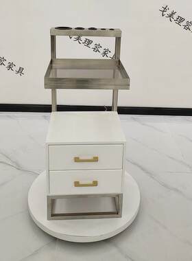 理发店洗头床发廊专用高档工具柜子可以放吹风机子带抽屉非常方便
