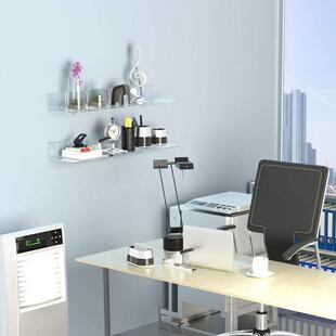 亚马逊爆款亚克力L形置物架透明墙架客厅浴室卫生间壁挂式收纳架