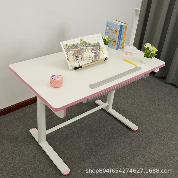 玖月乐航儿童学习桌家用可升降实木书桌桌椅VM-BHE02+VM-BS02