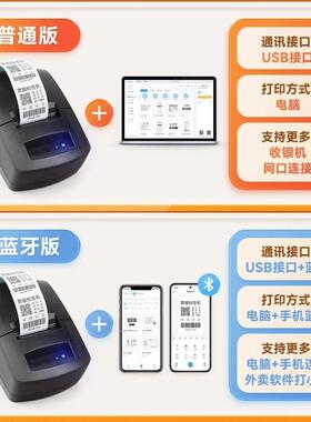 佳博GP2120TU热敏标签打印机不干胶服装吊牌奶茶价格标签贴打印机