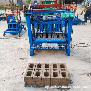 4-35混凝土水泥免烧半自动制砖机农村家用小型可改220V电压砖机