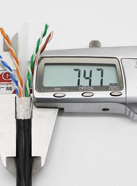 CAT6UTP加阻水带过flcuk纯铜千兆超六类室外非屏蔽聚酯膜防水网线