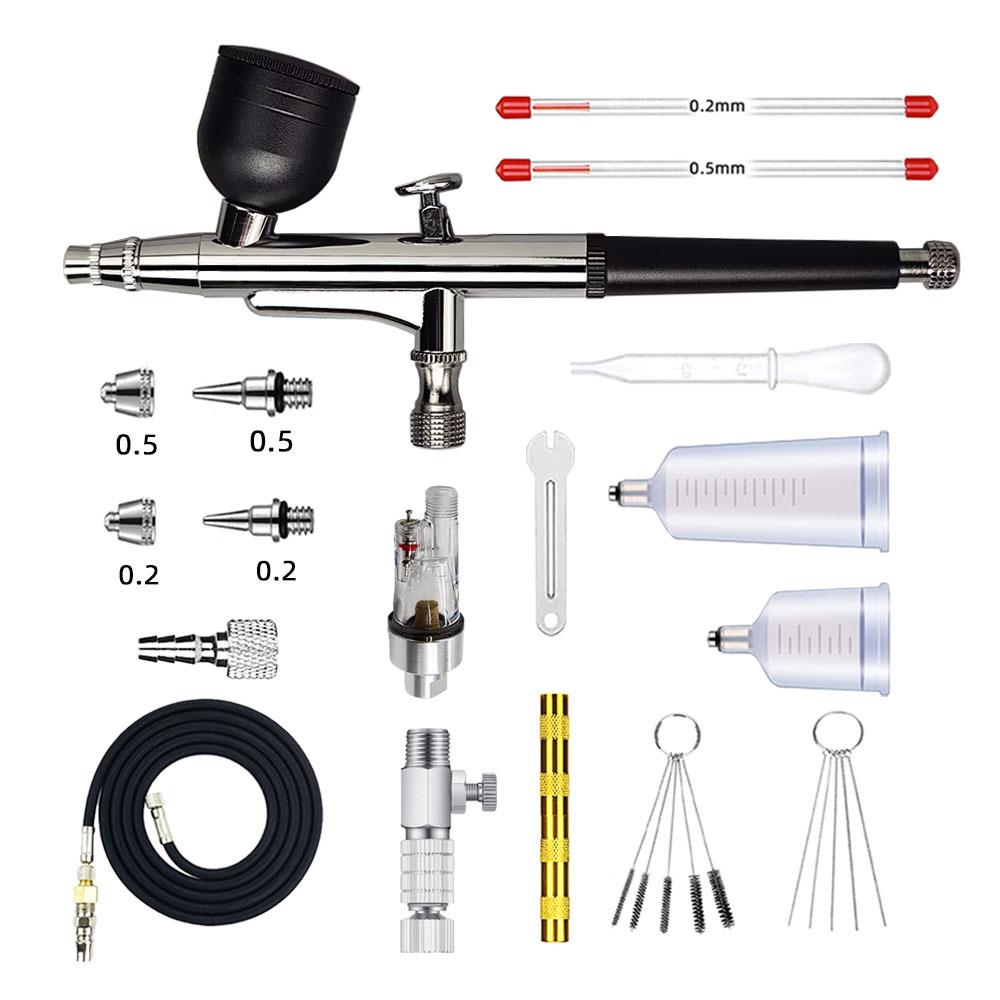 HD-131双动重力式喷笔转接工业泵空压机喷漆上色0.2-0.3-0.5套装