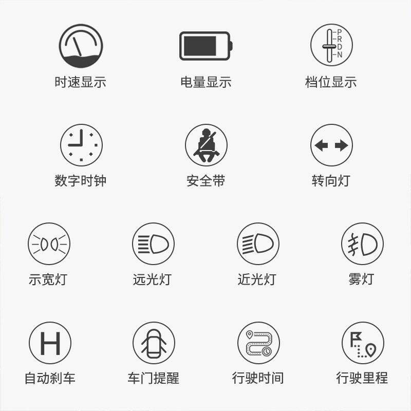 Model3专车专用 汽车抬头显示器modelY汽车显示屏 液晶仪表盘车载