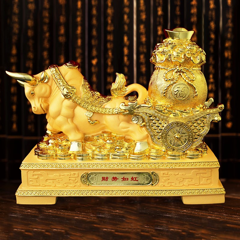 金牛存钱罐牛气冲天摆件创意储蓄罐只进不出M大容量大人家用不可