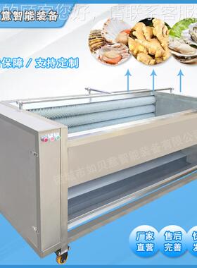 不钢猪KPO蹄毛清洗机皮 肉锈类毛辊清洗刷设备 猪头清洗磨机