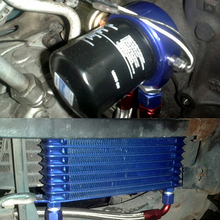 散热器汽车通用油冷日式散热器散热器机油改装器汽车冷却器机油