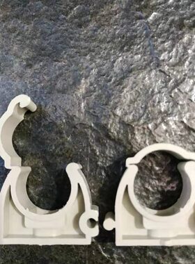 个 包邮扣式管卡32卡4分10  排PPR管PE管6分1灰色 寸2520PVC管0