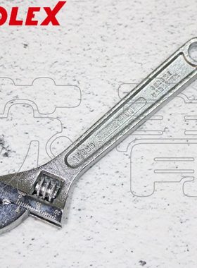 德国霍夫曼HOLEX 活动扳手 活扳手 钳口有刻度 尾部带挂孔