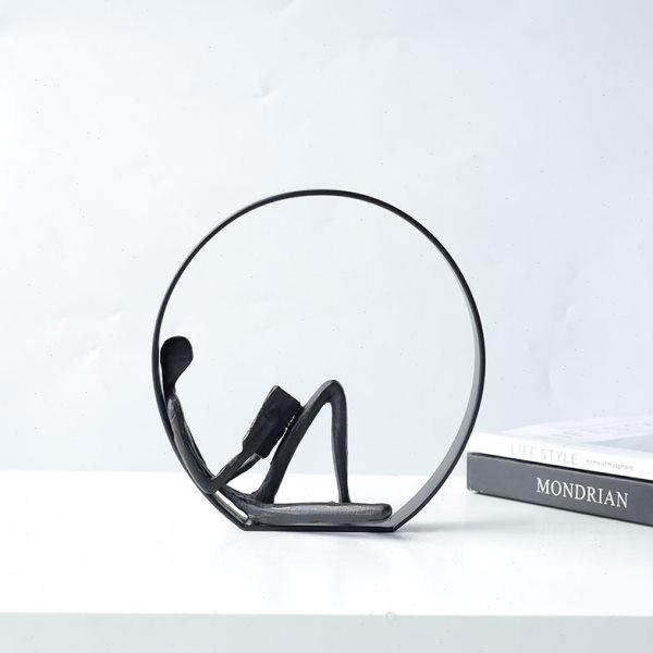 现简约金属阅读人物书房玄关电视柜酒柜餐厅装饰桌面摆件,饰品/流行首饰/时尚饰品新,摆件,淘宝优惠券,粉丝福利购,淘宝优惠卷