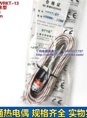 上 KT探头热电偶通5cm线13型  仪表WR定做-   K型 防水5米长款