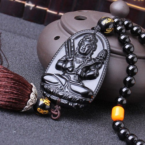 2022属牛g本命佛虚空藏菩萨车饰汽车挂件本命年饰品生肖牛虎挂饰