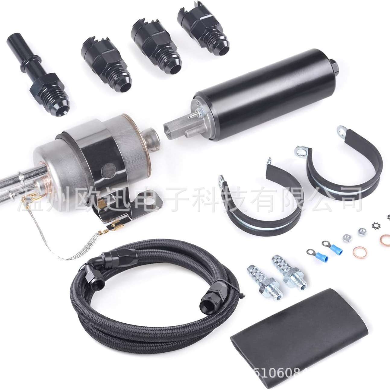 直列式燃油泵 燃油滤清器 调节器套件带 6AN 接头 3.9FT 燃油软管