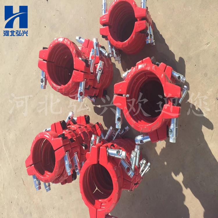 DN125高压低压螺丝管卡 DN80砂浆泵管卡 锻造快速卡箍 砼泵管卡