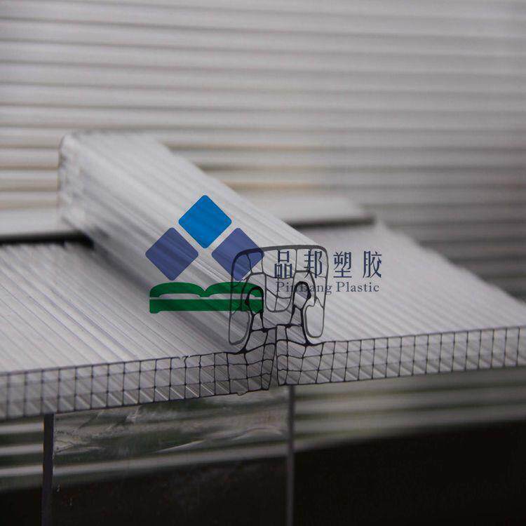 U型锁扣板厂家生产pc板U型阳光板防水效果好安装简单成本低廉