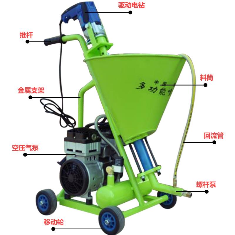 房屋装修高压防水防火材料喷涂机 涂料乳胶漆泥浆腻子喷漆机