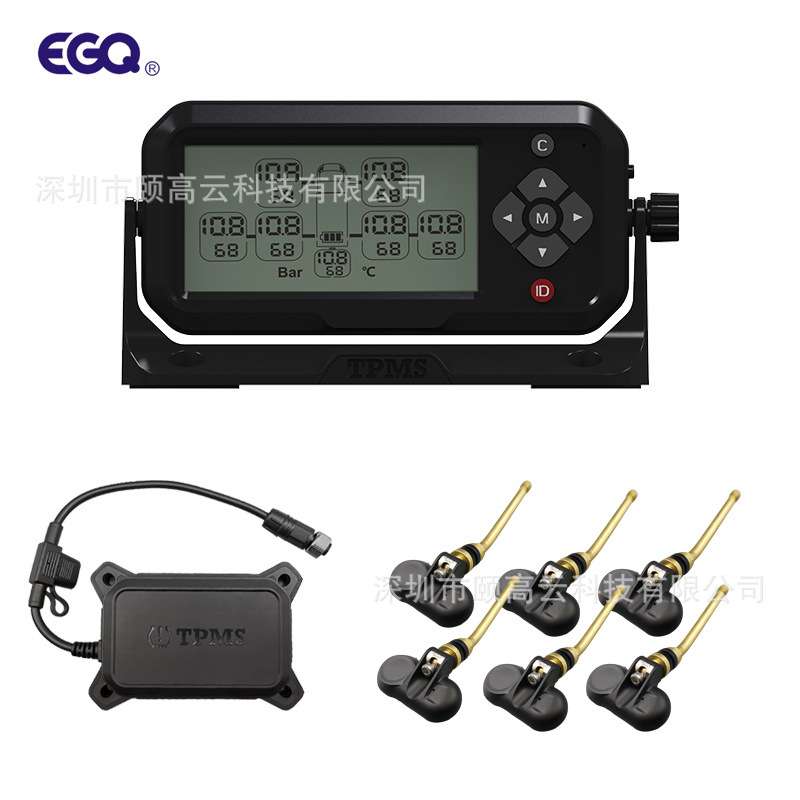 6轮卡车内置气嘴式胎压监测系统TPMS 支持自动换挂