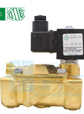 意大利ode电磁阀 21w4kv250 dn25 24v先导两位两通常闭开关阀1寸