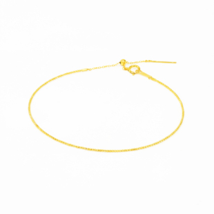 通体18k金多彩极简弹力手镯 【QL07527】