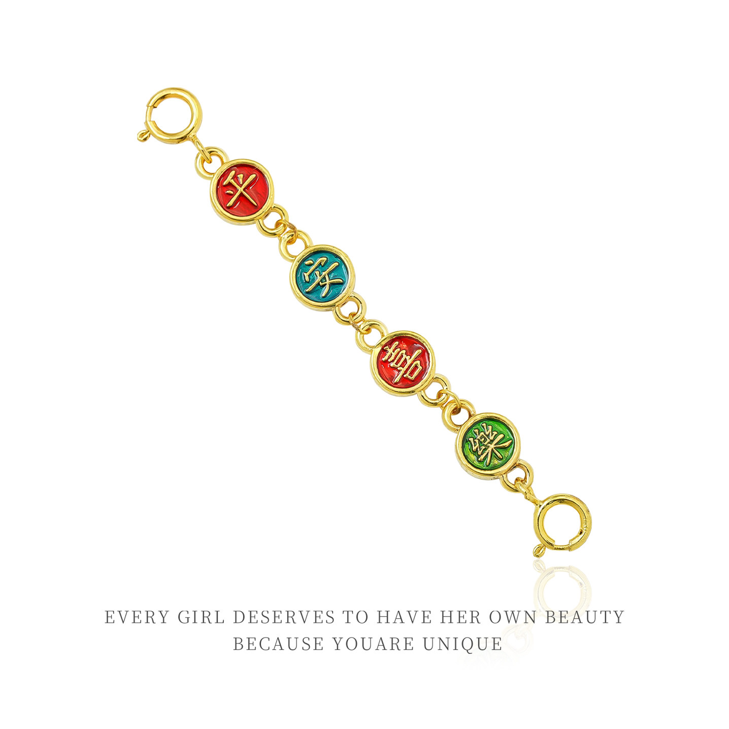 18k金平常喜乐项链延长链小众DIY